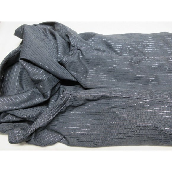 Paul Fredrick non-iron metallic‎ pinstripe button front shirt - Picture 5 of 12